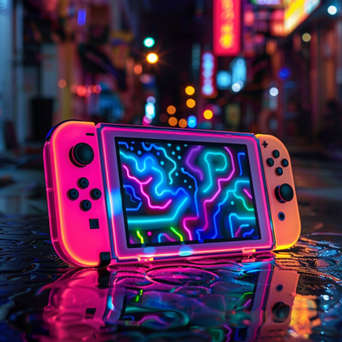 Chitrmela a nintendo switch with an 8 inch screen in neon colors aca7ce4e 16de 48ce a2c5 fe6d26550dc4 2