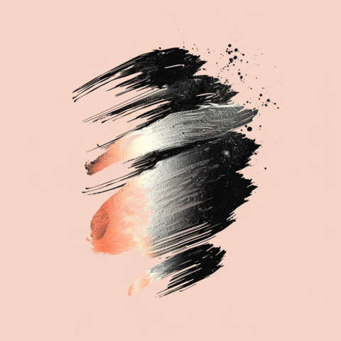 Chitrmela japandi style art illustration with 2 large brush stro 11340c68 e4f9 49c1 8568 7fe42b98103a 2