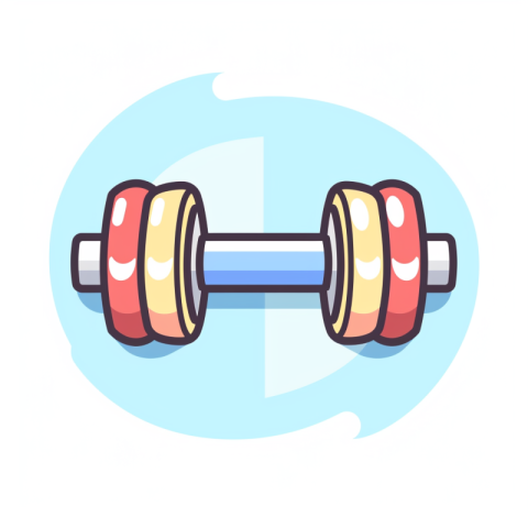 Chitrmela a dumbbell icon lineal icon vector illustration iron m 86b2399d 8011 4753 98e1 b17236db7690 1