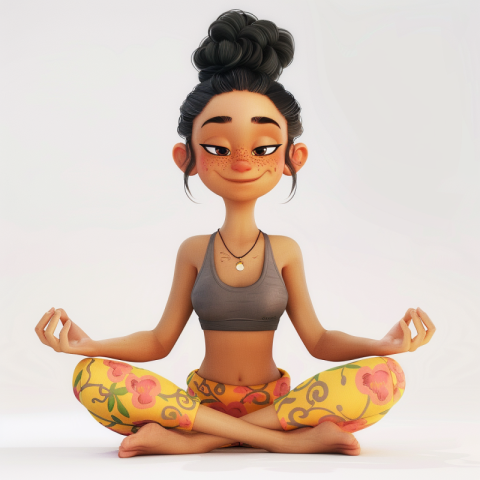 Chitrmela pixar style female cartoon character for Weekend Yoga  1112a237 90e3 46b1 8c72 c0631e8b3c24 2