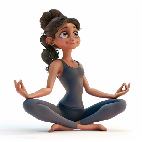 Chitrmela pixar style female cartoon character for Weekend Yoga  1112a237 90e3 46b1 8c72 c0631e8b3c24 3