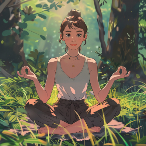 Chitrmela Generate an anime style image of Audrey Hepburn practi f93a5517 d12c 4f8a 834d 673ab5f917c6 3