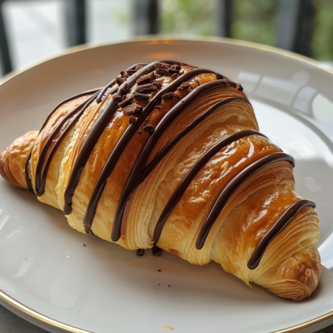 Chitrmela a croissant with different brown chocolate stripes dc9483e6 d5f7 4a41 9b73 96f26ba10745 1