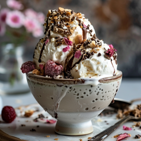 Chitrmela elegant photoshot of ice cream in a bowl with a lot of 58e52572 526b 4370 914e b5b882babcb0 0