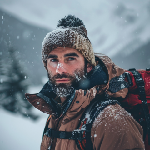 Chitrmela male adventurer in the snow facing camera e1281be8 bf10 422d ba48 7a34cad38271 2
