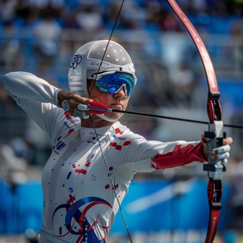 Chitrmela At the Olympic Games competition venue an archery athl 8245fe3a cff6 46d5 928b 98467a065d72 3