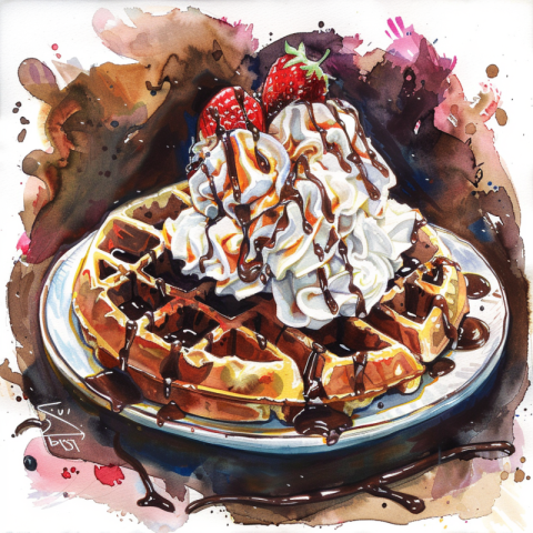 Chitrmela a belgian waffle with lots of chocolate and whipped cr 99cf9336 fb7c 43c3 896c 097055df2ac0 3