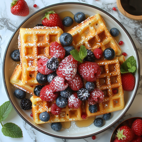 Chitrmela top down shot of best looking waffles in a plain white 6d36e275 8a1d 4338 8dbe 24d058e41953 3