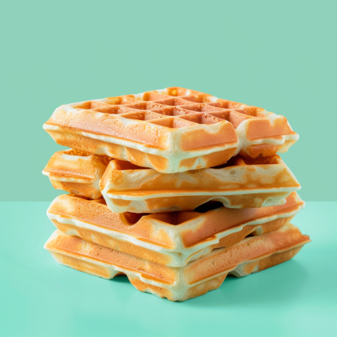 Chitrmela waffles 3d editorial light teal background b819d931 92ad 400b a647 8bae401cff94 2