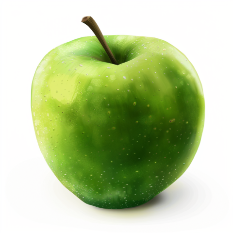 Chitrmela photorealistic green apple on a white background   sty a448e10b ab06 4b2d 847e 79478d29cb57 0