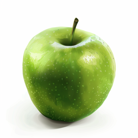 Chitrmela photorealistic green apple on a white background   sty bd019586 f2f8 478c 9d62 a635c6d97765 1