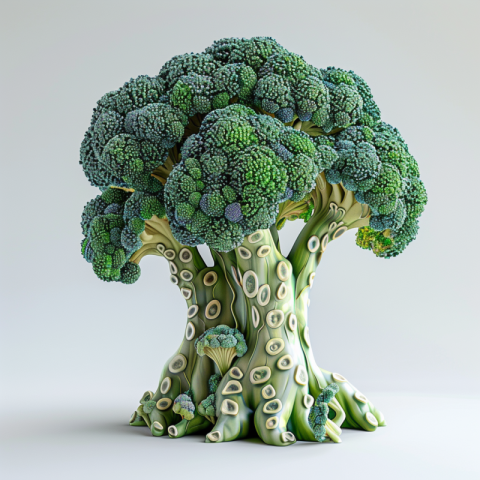 Chitrmela broccoli in 3D style cartoon Disney style white backgr c588c042 3364 469f 9a9e 7fca5b374f2e 3