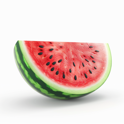 Chitrmela a watermelon on white background in the style of highl 53f6e6d5 1056 4227 b1fe 9fba08525059 1