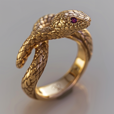 Chitrmela Design a ring with snake as the main element emphasizi 0706a8ae 0112 4523 9969 e080e22042e6 0