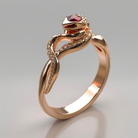 Chitrmela Design a ring with snake as the main element emphasizi 0706a8ae 0112 4523 9969 e080e22042e6 3