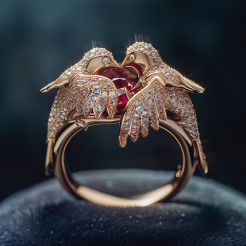 Chitrmela Lovebird Encounter Ring A delicate rose gold Cartier i b86ba810 77dc 4c90 9876 1102dbecc9db 1