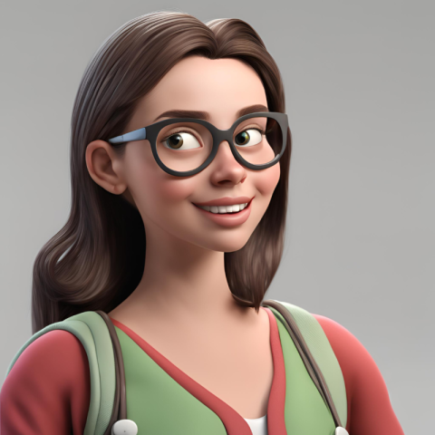 A cute 3D girl