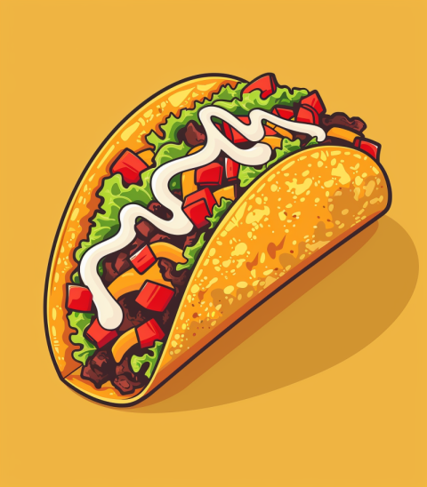 Chitrmela Flat vector of a taco supreme   ar 78 602a6ad2 604e 406b 8b94 886d3047b1dc 0