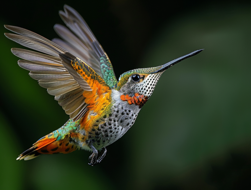 Chitrmela A close up of a stunning hummingbird hovering in mid a 8a65b716 0daf 490f 934d b26a8c580389 0