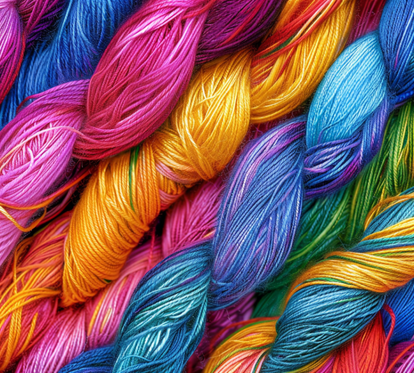 Chitrmela vibrant texture colorful yarn stock photo in the style eda77f5e 1835 44bd 89a4 244bbeaee964 0